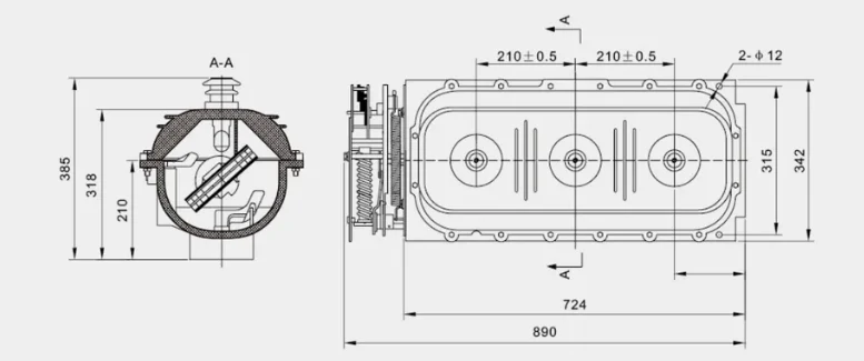 SF6 High Voltage Load Break Switch 12kV 36kV